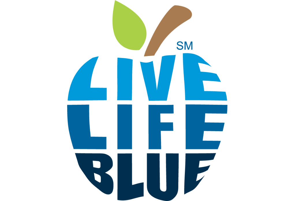 live life blue award logo